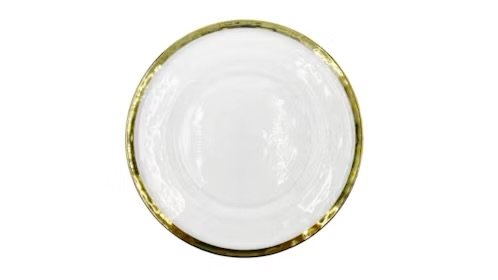 Gold Rimmed Glass Chargetr