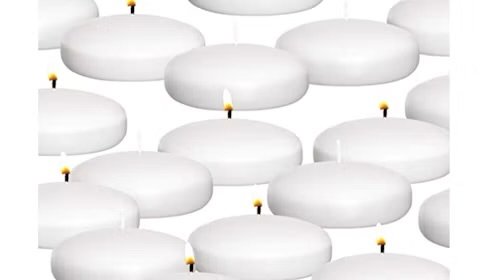 White Floating Candles set of 3