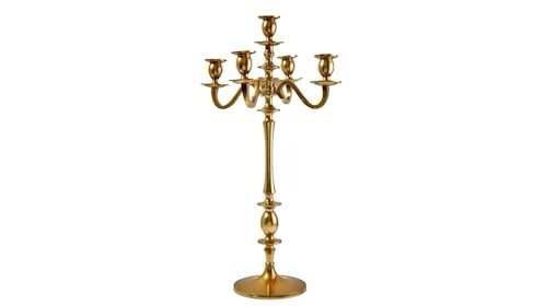 Gold Candelabra 25.75"H