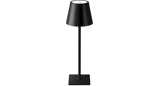 Black Metal Table Lamp 15"H