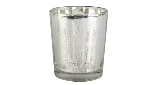 Silver Mercury Glass Votive