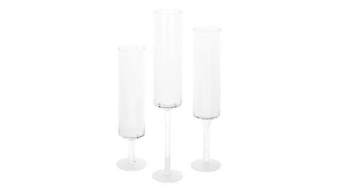 Clear Skinny Trio Pedestal