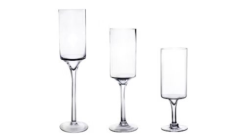Long Stem Hurricane Vase