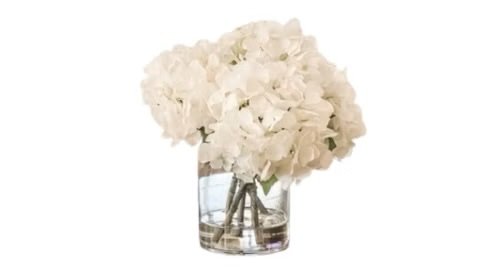Faux White Hydrangea Arrangement
