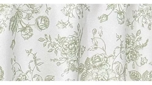 90*132 Sage green French Toile