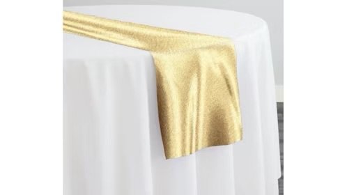 Gold Luxe Satin Runner