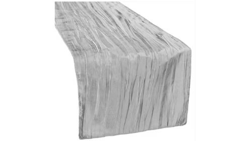Gray/silver Accordion Runner